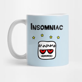 Insomniac Blockhead With Stars Light-Color Mug